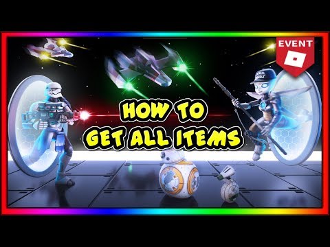 Roblox Star Wars Event How To Get Bb 8 Stormtrooper Helmet Rey S Staff All Items Youtube - reys staff roblox