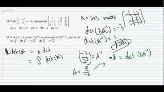Matrix Manipulation Determenant Examples 12 \& 13 (Part 6).avi