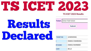 TS ICET 2023 Results declared