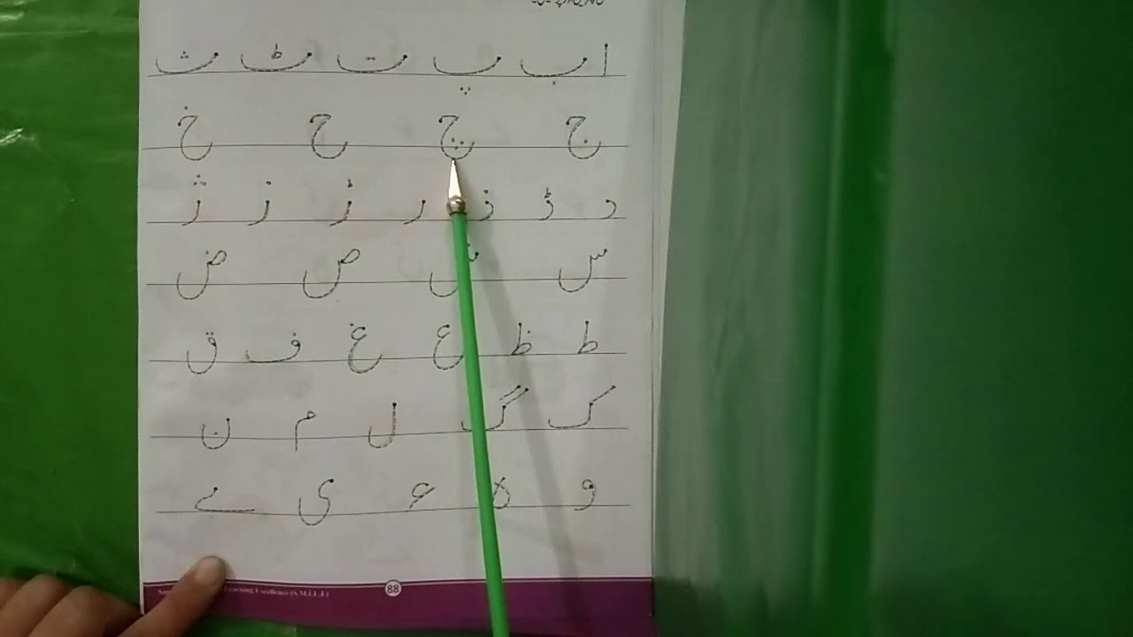 اردو کلاس NJ زبانی حروف تہجی