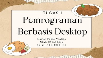 TUGAS 1 - PEMROGRAMAN BERBASIS DESKTOP [Membuat aplikasi sederhana di sebuah Restoran]