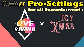 The Crew 2 How To: 'Icy Xmas' Live Summit Pro-Settings for all events and vehicles