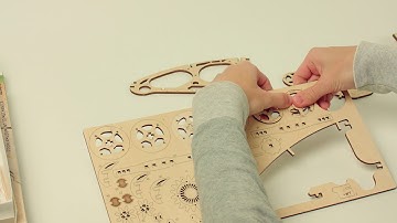 "Unboxing Buggy" - Wood Trick wooden 3D model kit