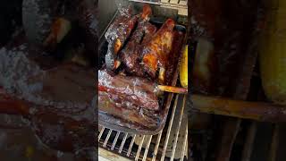 Grilling Ribs And Barbecue Baked Beans