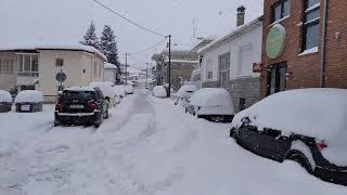 snow in Argos Orestiko