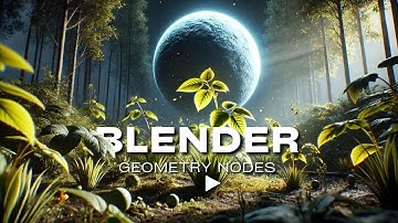 Blender Geometry Nodes - Dynamic Plant Growth with Proximity Effect 🌱