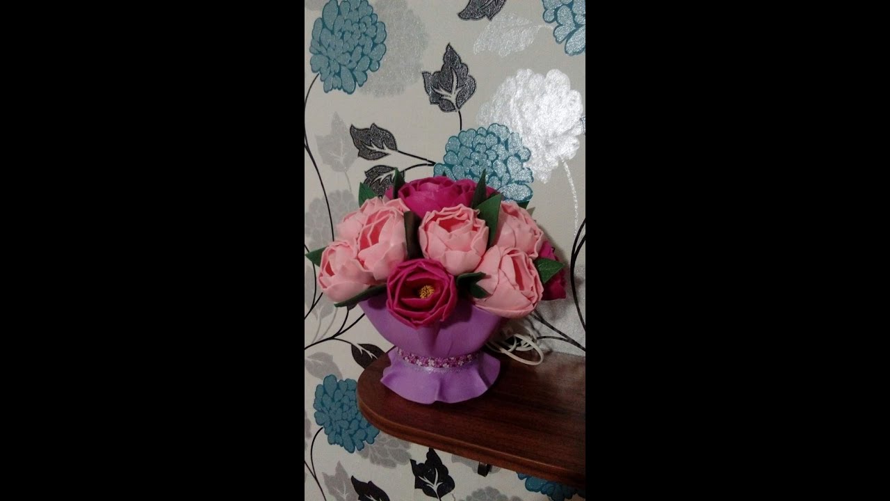 Бесплатный Мастер класс "Ночник букет пионов"