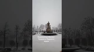 #tashkent #фонтан #зима2024