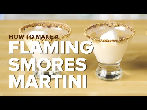 How to Make a Flaming S&rsquo;mores Martini