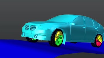 Blender 3D-Car Simulation (OpenGL Render)