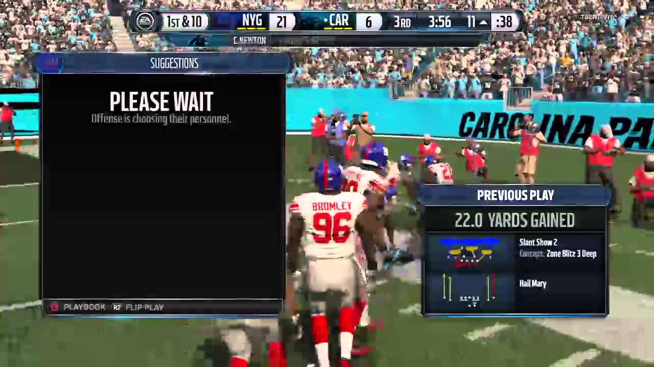 Madden 16 ultimate me vs TBENT1976