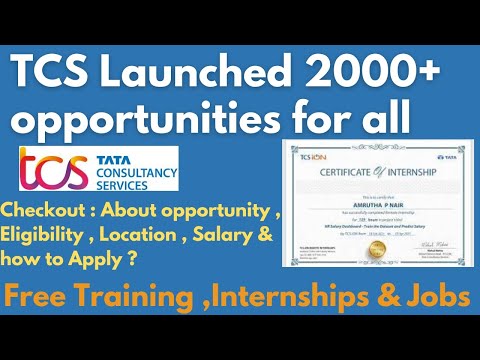 TATA TCS Launched Global Internship & Jobs 2023 | 2000+ Opportunities | 10 pass Students can apply