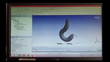 ANSYS Workbench Tutorial |  Crane Hook Analysis in ANSYS | Introduction to Static Structural