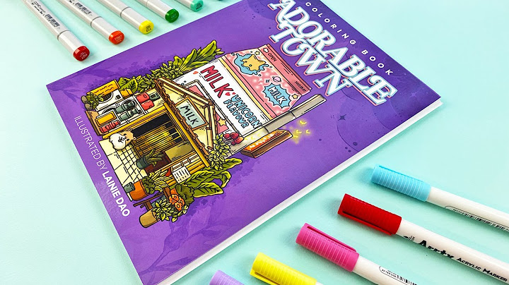 Trying the CUTEST Coloring Book I've Ever Seen... again