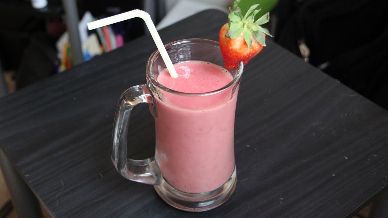 Strawberry Banana Smoothie Recipe - Vegan, Vegetarian