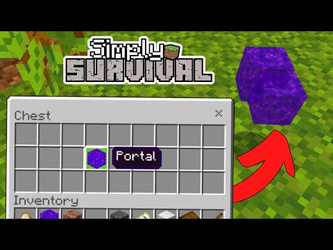 Nether Portal Block Farm 100% in Survival! Minecraft 1.18+ (Tutorial) MCPE,Xbox,Windows,Switch,PS