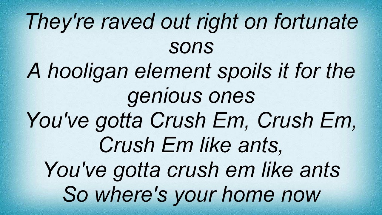 Gbh Crush 'em Lyrics YouTube