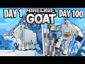I Survived 100 Days as a GOAT in Minecraft