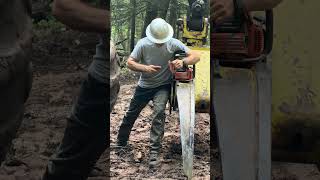 Sharpening the Husqvarna 372 XP Chain on the Timberjack 460 Grapple | Day in the Grind