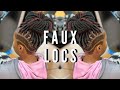 How to Faux Loc Mohawk| Start to Finish