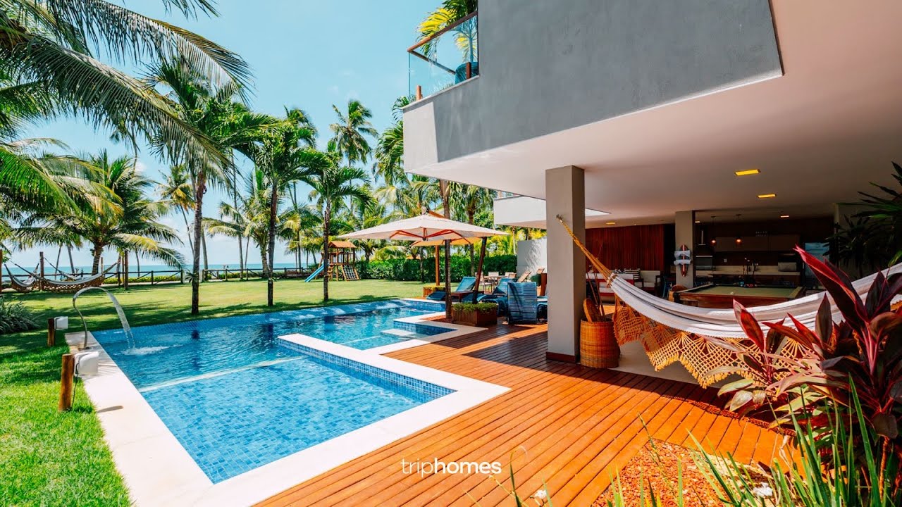 Capa do vídeo de Mansão de Luxo Pé na Areia Guarajuba-BA