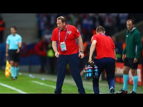 EURO 2016 | Leonid Slutsky Angry Reaction After Conceded Goal | Russia vs. Slovakia | HD