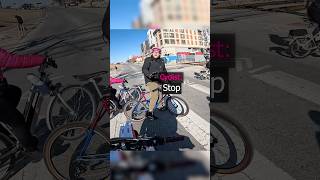 Biker Blocked by Cyclist !😱