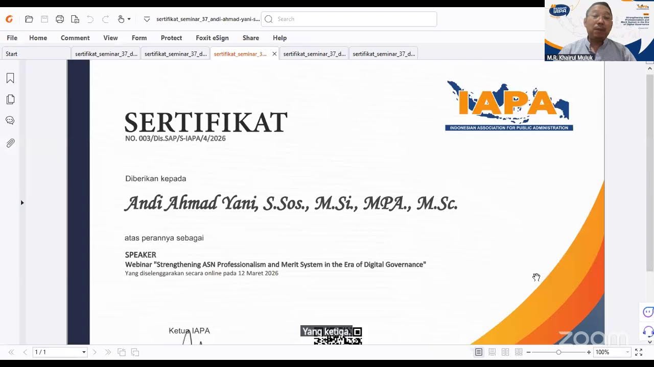 IAPA WEBINAR SERIES