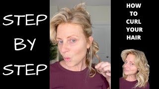 HOW to CURL Medium Length Layered Hair