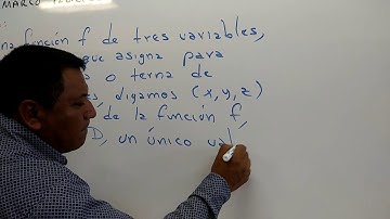 FUNCIONES DE TRES VARIABLES Definición