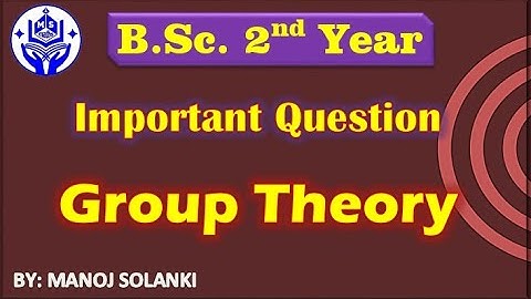 Important Question || Group Theory || MS MATHS || BSc MATHS