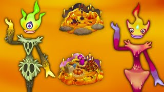 RARE Candelavra - ALL Sounds & Animations (Fire Haven) | My Singing Monsters