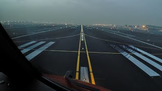 DUBAI Pilotsview BOEING 777 Takeoff Runway 30R