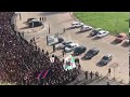 Peluza SUD, in drum spre stadion. Steaua Bucuresti - Academia Rapid, 14 aprilie 2018