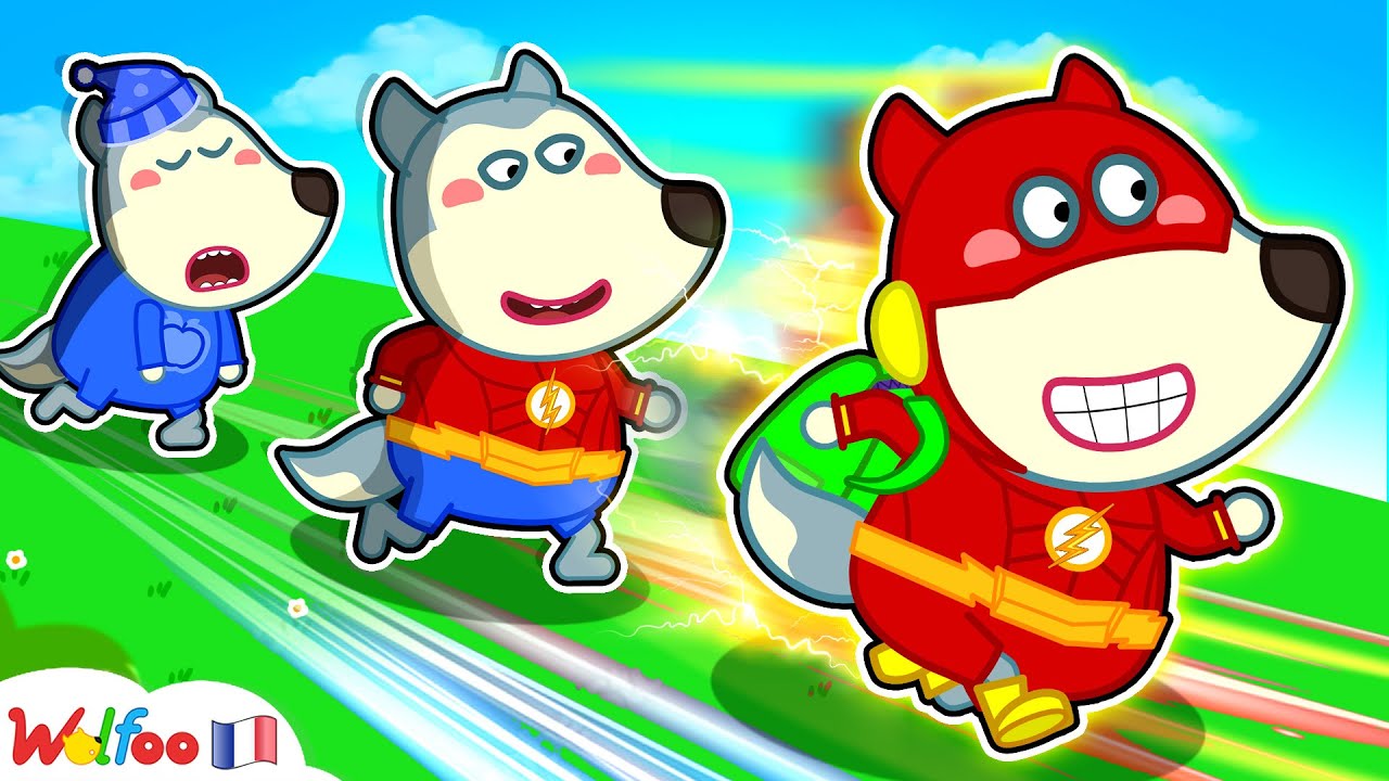 Wolfoo, Imitateur De Flash ! Jeu De Superhéros Pour Enfants 🤩 Dessin Animé 🎉 Collection D'épisodes