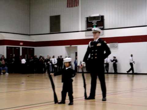 7-yr-old Cadet Niki Batac - NJROTC Armed Drill