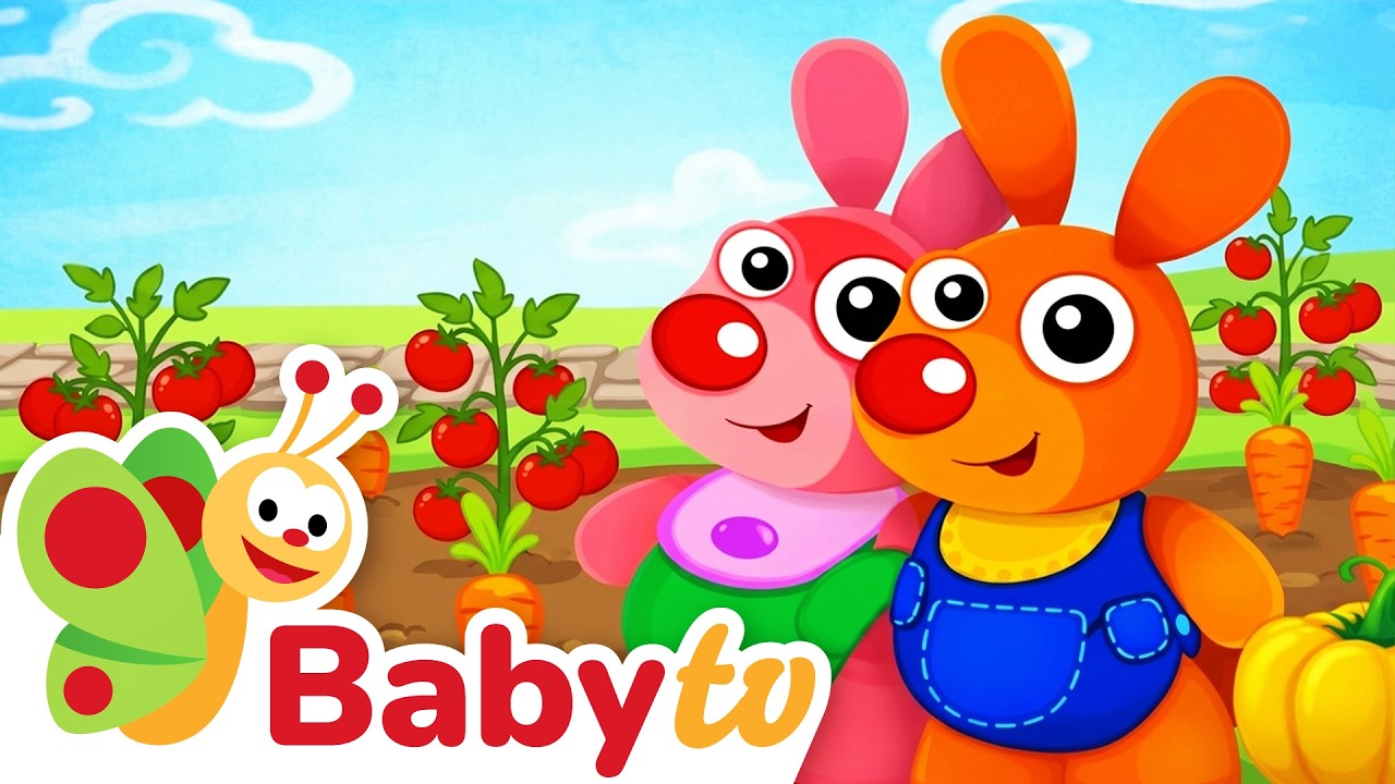 Kenny and Goorie Grow a Vegetable Garden | Learn About Veggies for Toddlers @BabyTV