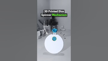 3D printed mechanical dice spinner #3dprinter