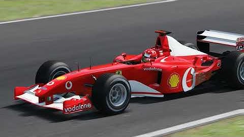 Ferrari F1-2000 vs. Ferrari F2002 - Assetto Corsa Hotlap Comparison