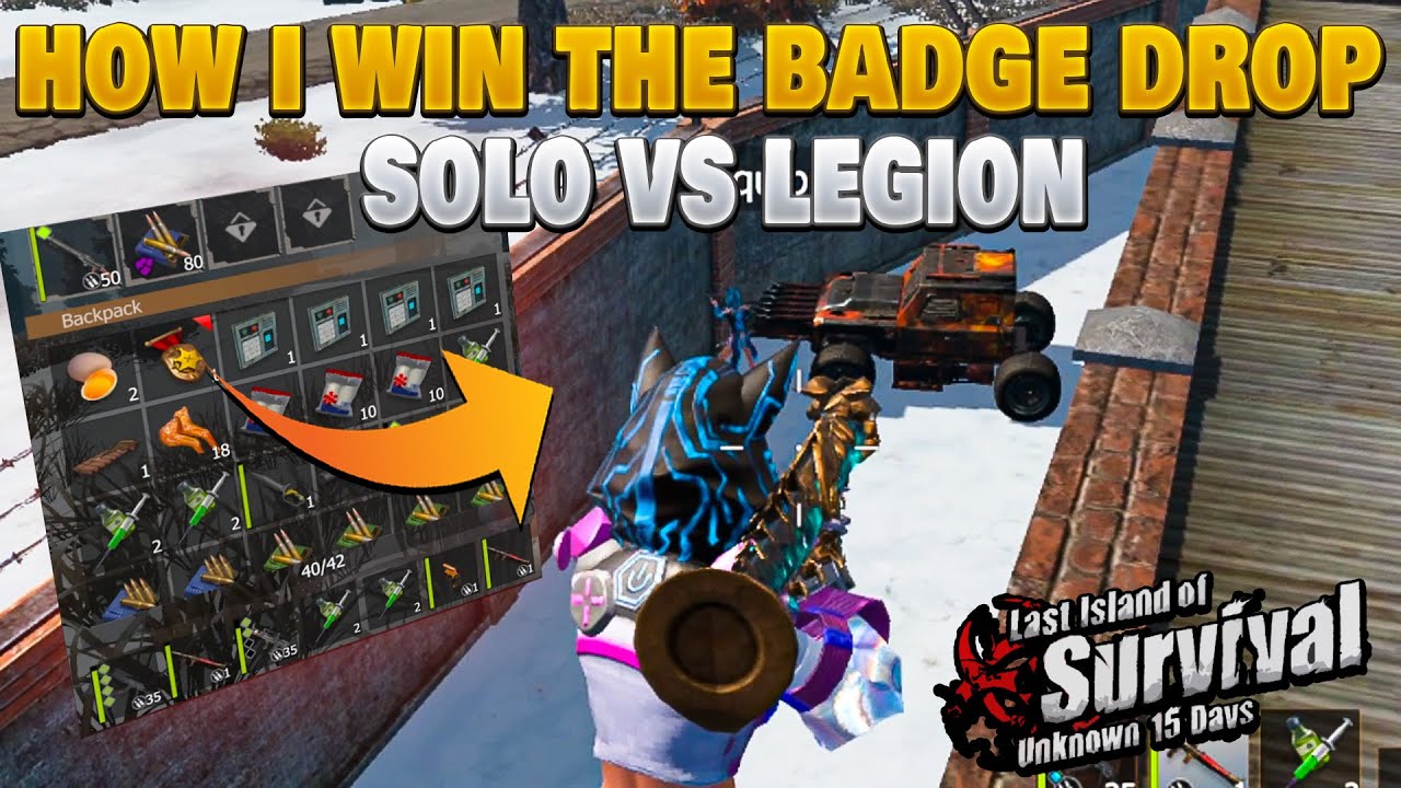 MAYBE I FAILED THE RAID BUT I WON THE BADGE DROP AGAINST LEGION SOLO PART11 LAST ISLAND OF SURVIVAL