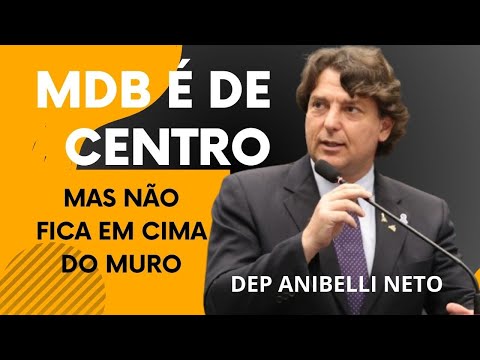 ANIBELLI NETO: MDB É UM PARTIDO DE CENTRO, MAS NÃO FICA EM CIMA DO MURO