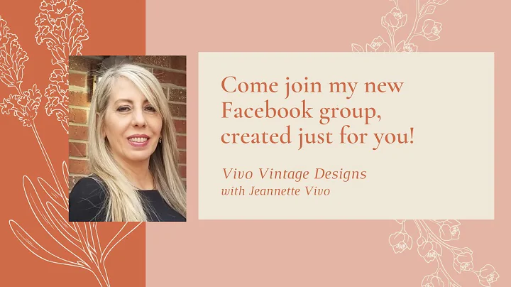 Come join my new Facebook group, created just for ...