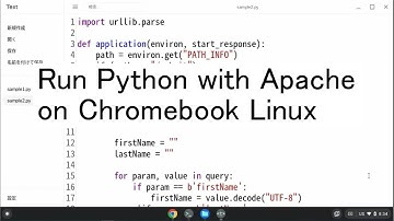 Run Python with Apache on Chromebook Linux