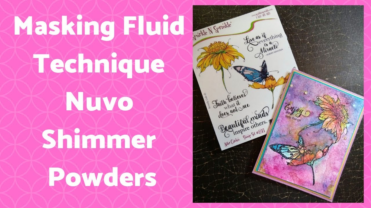 Masking Fluid Technique and Nuvo Shimmer Powders - YouTube
