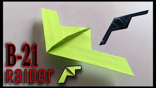 Como hacer un Avión de Papel caza de combate B21 RAIDER. @AvionesDePapelPeluso