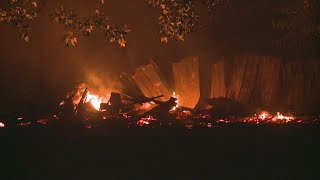 Overnight storms leave behind downed trees and power lines, fires and power outages Wednesday