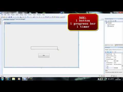 Make a Progress Bar work in Visual Basics
