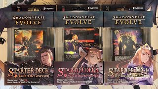 Opening My Shadowverse Evolve Starter Decks SD04-SD06 Dragoncraft, Abysscraft, & Havencraft