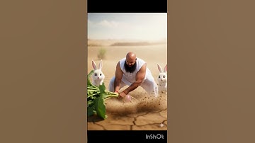 The rabbit saved the turnip plant from drying out by watering it 😭 #ai #tree #save #water