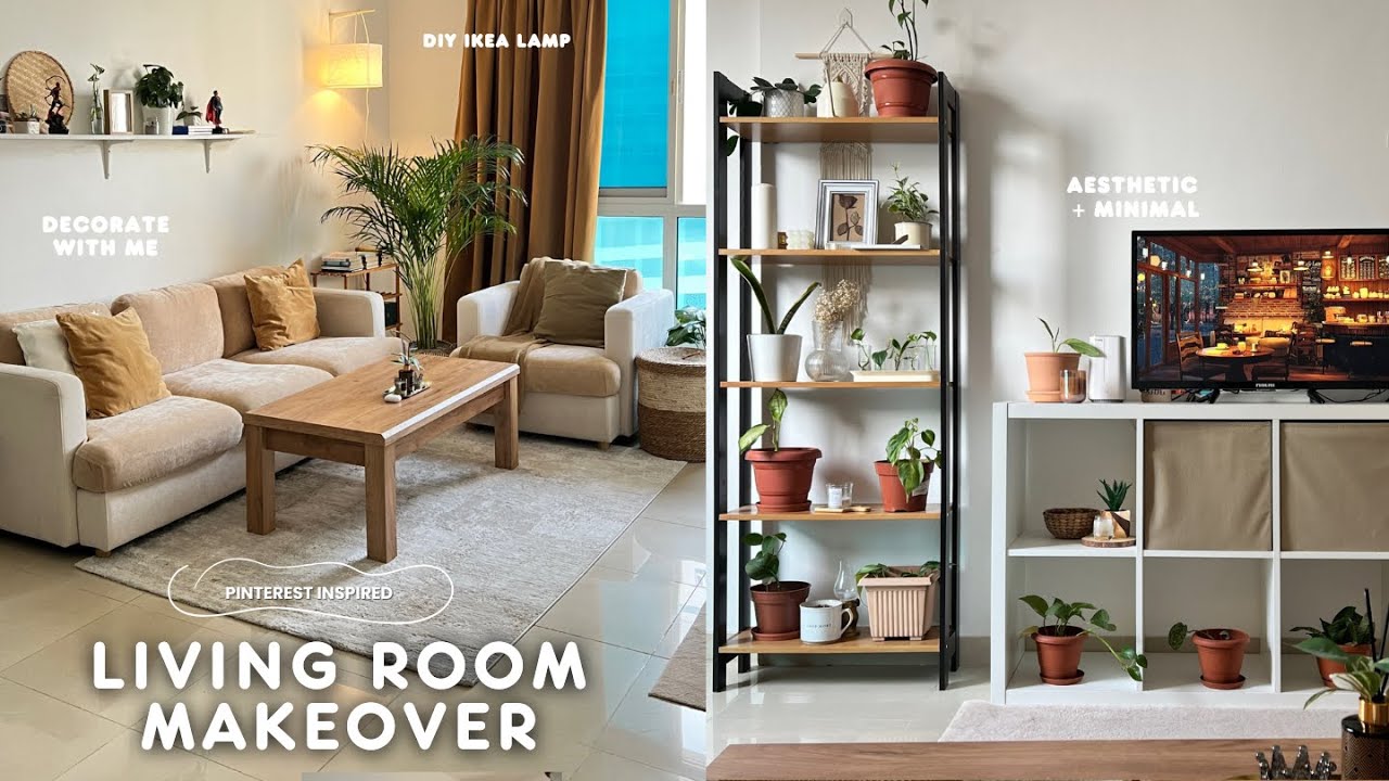 Aesthetic & Cozy Living Room Makeover | Pinterest Inspired | Budget-Friendly Transformation